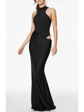 CAMILA COELHO Estrella Maxi Dress, Black, Large
